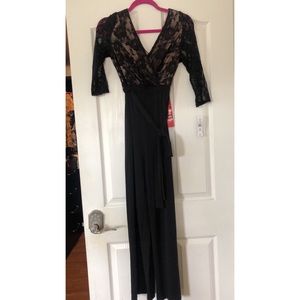 Lace top/pant jumpsuit romper